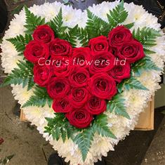 Red rose heart in a heart 