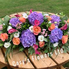 Colourful Casket Spray