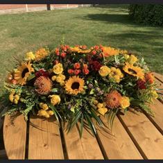 Rustic Casket Spray