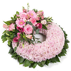 Pink Massed Wreath Ring 