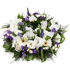 Purple &amp; White Wreath Ring