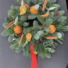 Festive Cheer Christmas door wreath 