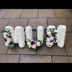 MUM tribute whites &amp; purple