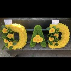 DAD tribute yellow &amp; greens