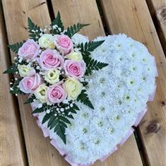 Massed heart tribute pastels