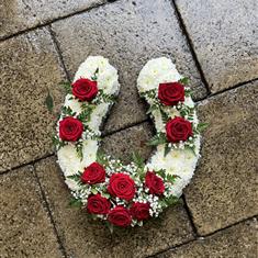 Red Rose Horse shoe tribute 